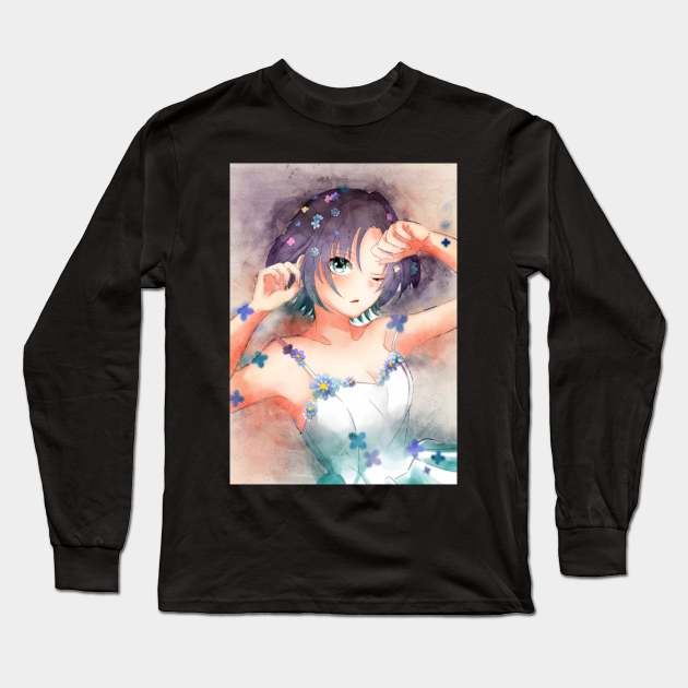 Asakura Tooru Anime Watercolor Long Sleeve T-Shirt by Isamu Studio